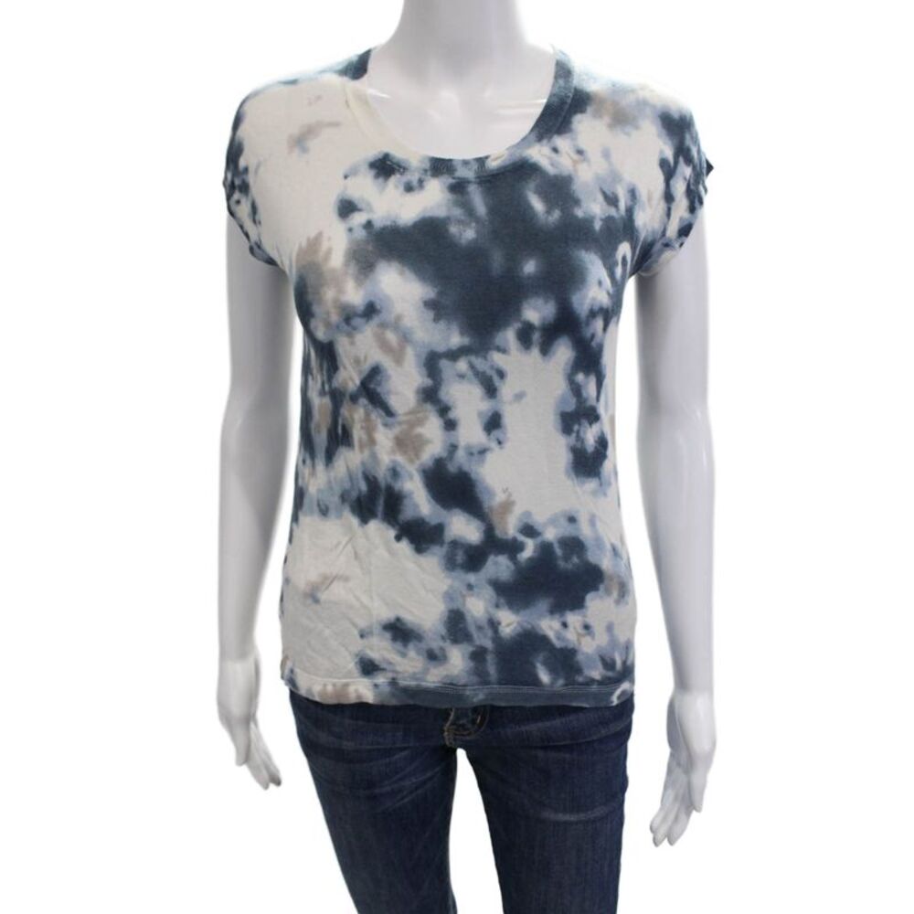 Kokun Women Basic White Crewneck T-Shirt Bamboo Cashmere Size XS